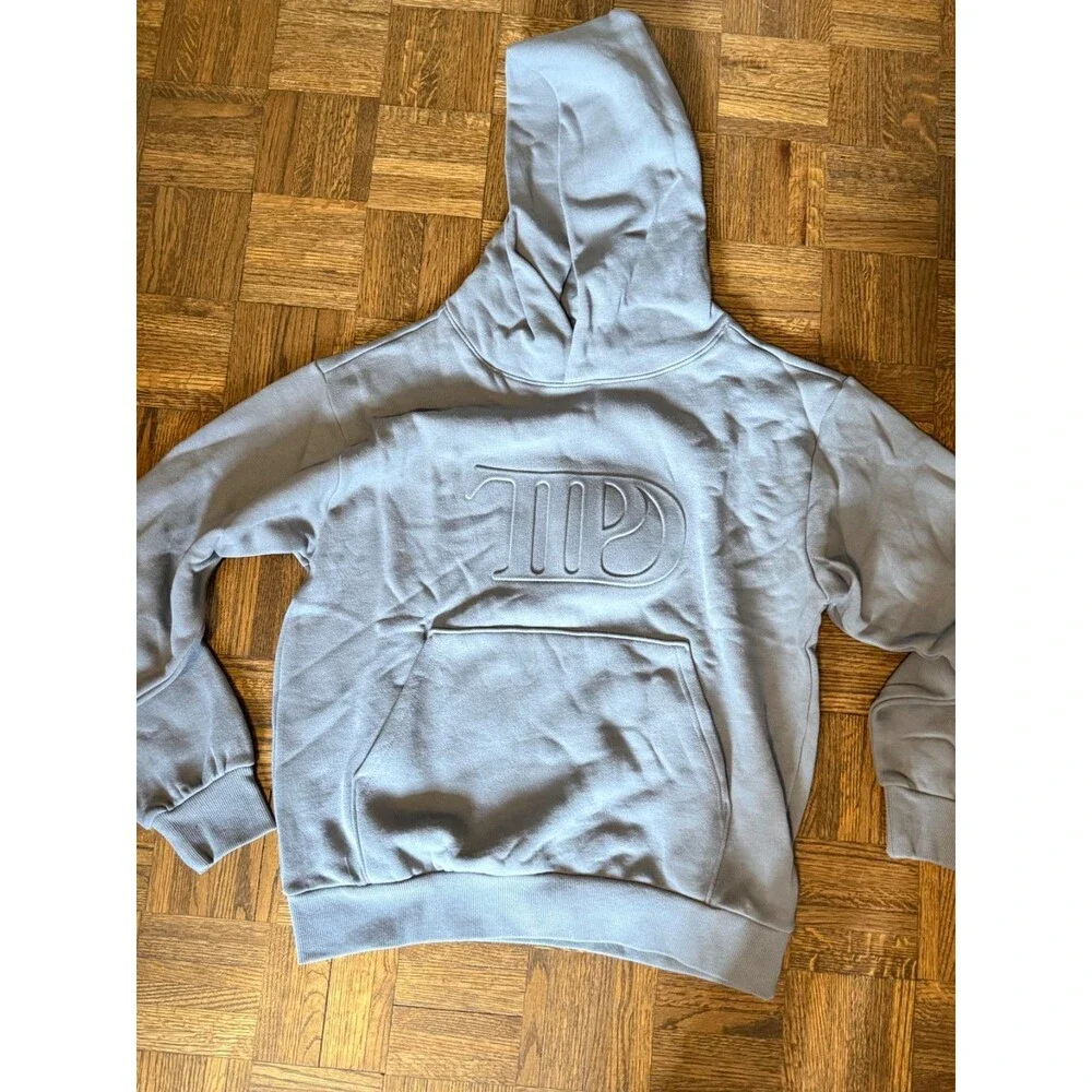 Official Taylor Swift The Tortured Poets Department (TTPD) gray embossed hoodie - Picture 1 of 1